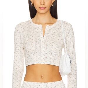 COU COU cropped Cardigan in English Rose
